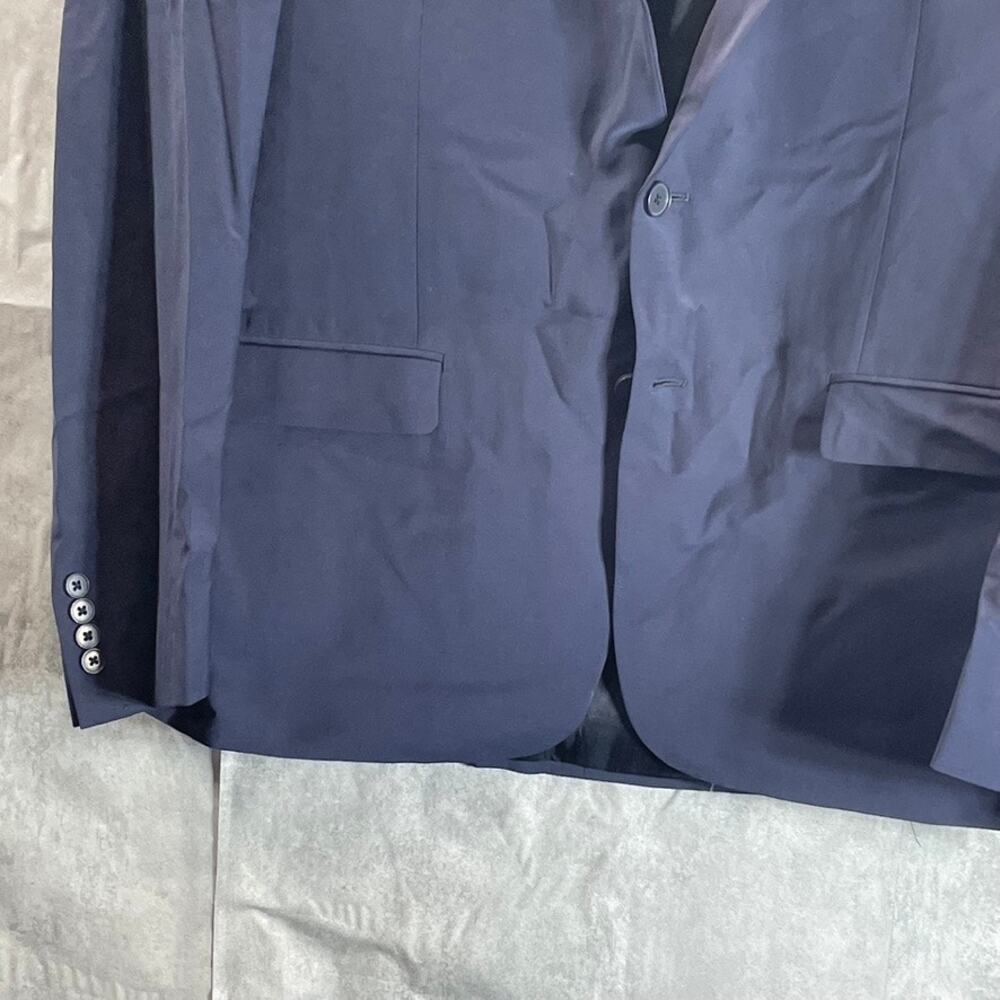 CALVIN KLEIN Men's Navy Solid Infinite Stretch Slim-Fit Two-Button Jacket SZ 44R - Picture 6 of 9